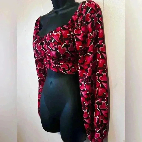 Madden NYC: LS Crop Top w/ Tie Back & Padded Bralette Juniors Sz M - Picture 2 of 7